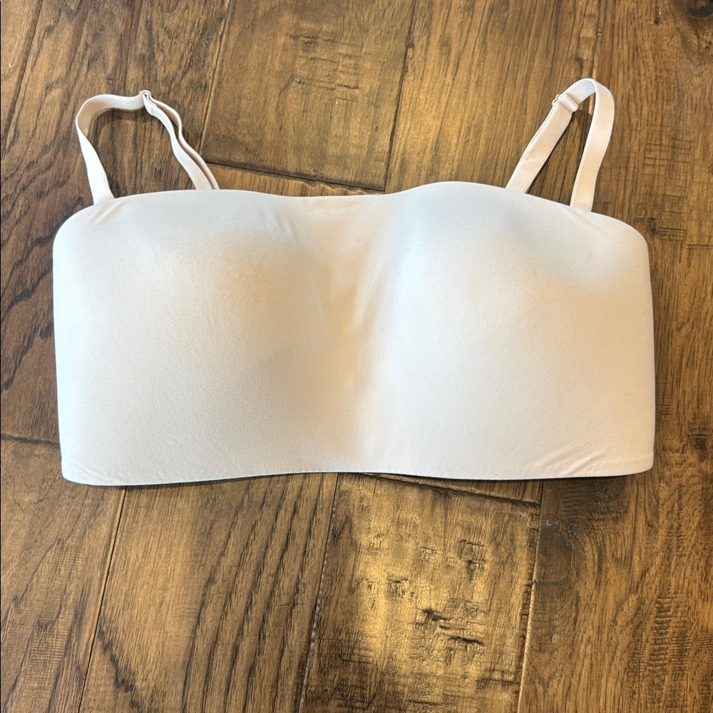 Victoria's Secret Cream Strapless Bra